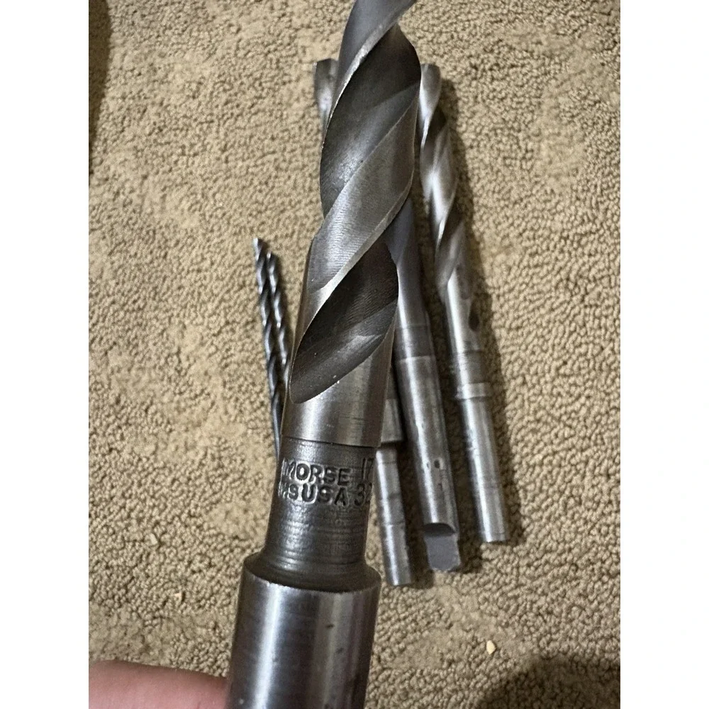 Lot Of 6 MORSE USA TWIST DRILL BIT MORSE TAPER 17/32‎ 47/64 18mm See Pictures